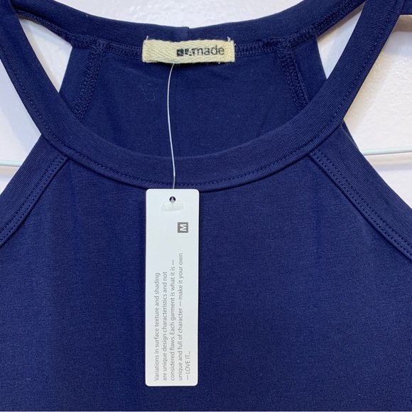 Revolve LAMade Peekaboo Shoulder Mini Dress  Medium Navy - Picture 5 of 6